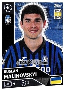 Sticker Ruslan Malinovskyi - UEFA Champions League 2020-2021 n. ATA13 - Topps