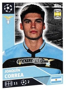Sticker Joaquín Correa - UEFA Champions League 2020-2021 n. LAZ15 - Topps