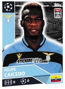 Sticker Felipe Caicedo - UEFA Champions League 2020-2021 n. LAZ18 - Topps