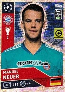 Sticker Manuel Neuer (Captain) - UEFA Champions League 2020-2021 n. BAY3 - Topps