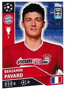 Sticker Benjamin Pavard - UEFA Champions League 2020-2021 - Topps