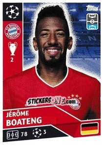 Sticker Jérôme Boateng - UEFA Champions League 2020-2021 n. BAY5 - Topps