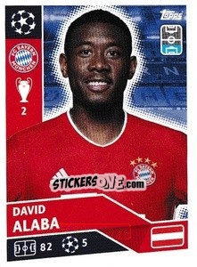Sticker David Alaba - UEFA Champions League 2020-2021 n. BAY6 - Topps