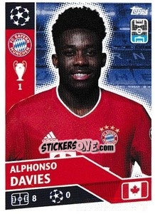 Sticker Alphonso Davies - UEFA Champions League 2020-2021 n. BAY10 - Topps