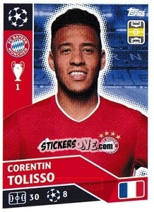 Sticker Corentin Tolisso - UEFA Champions League 2020-2021 n. BAY12 - Topps