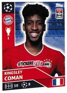 Sticker Kingsley Coman - UEFA Champions League 2020-2021 n. BAY15 - Topps