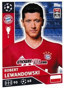 Sticker Robert Lewandowski - UEFA Champions League 2020-2021 n. BAY18 - Topps