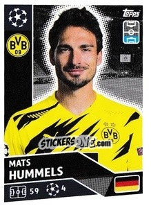 Sticker Mats Hummels - UEFA Champions League 2020-2021 - Topps