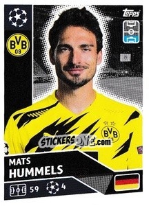 Sticker Mats Hummels - UEFA Champions League 2020-2021 n. DOR5 - Topps