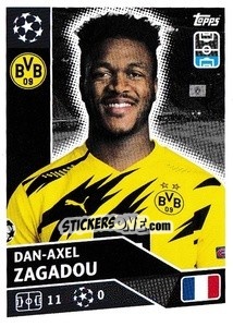 Sticker Dan-Axel Zagadou - UEFA Champions League 2020-2021 - Topps