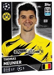 Sticker Thomas Meunier - UEFA Champions League 2020-2021 n. DOR8 - Topps