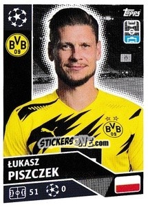 Sticker Lukasz Piszczek - UEFA Champions League 2020-2021 n. DOR9 - Topps