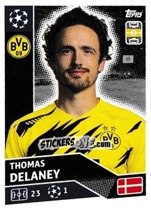 Sticker Thomas Delaney - UEFA Champions League 2020-2021 - Topps
