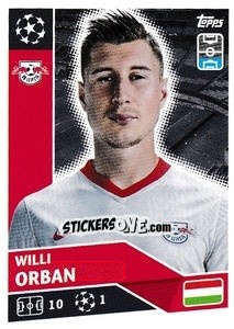 Sticker Willi Orban - UEFA Champions League 2020-2021 n. RBL9 - Topps
