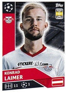 Sticker Konrad Laimer - UEFA Champions League 2020-2021 n. RBL10 - Topps