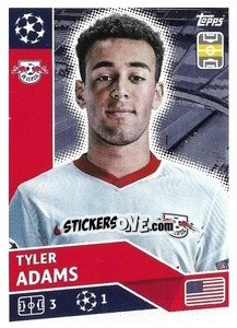 Sticker Tyler Adams - UEFA Champions League 2020-2021 n. RBL11 - Topps
