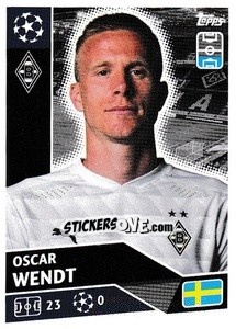 Cromo Oscar Wendt - UEFA Champions League 2020-2021 - Topps