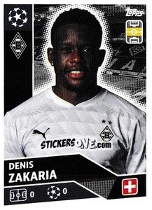 Sticker Denis Zakaria - UEFA Champions League 2020-2021 n. BMG10 - Topps