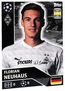 Sticker Florian Neuhaus - UEFA Champions League 2020-2021 n. BMG13 - Topps