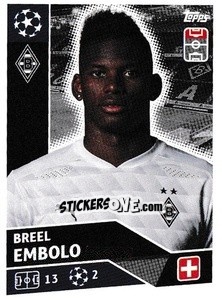 Sticker Breel Embolo - UEFA Champions League 2020-2021 n. BMG16 - Topps