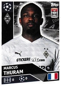 Sticker Marcus Thuram - UEFA Champions League 2020-2021 n. BMG18 - Topps