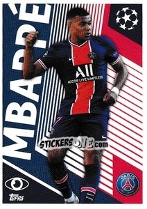 Sticker Kylian Mbappé (One to Watch) - UEFA Champions League 2020-2021 n. PSG2 - Topps