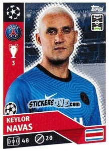 Sticker Keylor Navas - UEFA Champions League 2020-2021 n. PSG3 - Topps