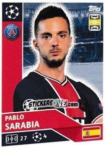 Sticker Pablo Sarabia - UEFA Champions League 2020-2021 - Topps