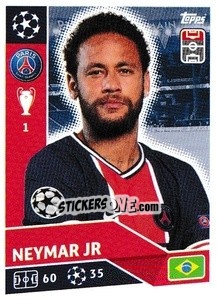 Sticker Neymar Jr - UEFA Champions League 2020-2021 - Topps