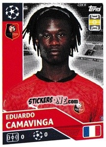 Sticker Eduardo Camavinga - UEFA Champions League 2020-2021 n. REN9 - Topps