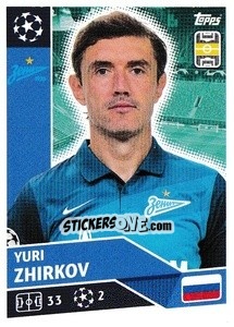 Sticker Yuri Zhirkov - UEFA Champions League 2020-2021 n. ZSP10 - Topps