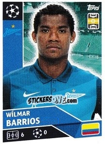 Sticker Wílmar Barrios - UEFA Champions League 2020-2021 - Topps