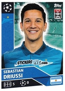 Sticker Sebastian Driussi - UEFA Champions League 2020-2021 - Topps