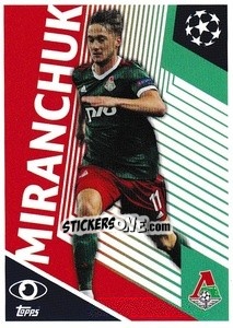 Sticker Anton Miranchuk (One to Watch) - UEFA Champions League 2020-2021 n. LMO2 - Topps