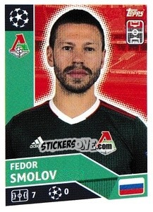 Sticker Fedor Smolov - UEFA Champions League 2020-2021 n. LMO16 - Topps