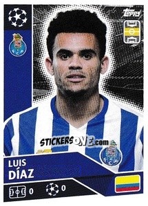 Sticker Luis Díaz - UEFA Champions League 2020-2021 n. POR14 - Topps