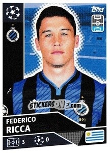 Sticker Federico Ricca - UEFA Champions League 2020-2021 n. BRU6 - Topps
