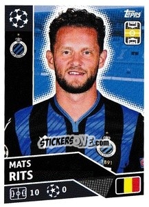 Sticker Mats Rits - UEFA Champions League 2020-2021 n. BRU9 - Topps