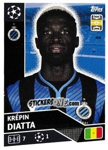 Sticker Krépin Diatta - UEFA Champions League 2020-2021 n. BRU13 - Topps