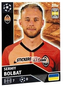 Sticker Serhiy Bolbat - UEFA Champions League 2020-2021 n. SHK8 - Topps