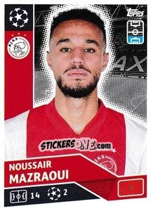 Sticker Noussair Mazraoui - UEFA Champions League 2020-2021 n. AJA5 - Topps