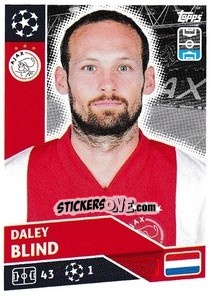 Sticker Daley Blind - UEFA Champions League 2020-2021 - Topps