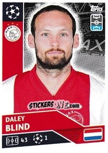 Sticker Daley Blind - UEFA Champions League 2020-2021 n. AJA6 - Topps