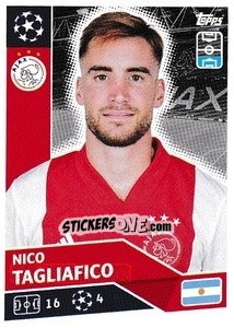 Sticker Nicolas Tagliafico - UEFA Champions League 2020-2021 n. AJA7 - Topps
