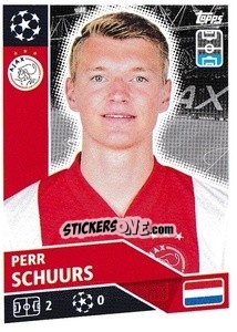 Sticker Perr Schuurs - UEFA Champions League 2020-2021 n. AJA9 - Topps