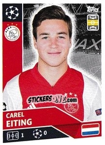 Sticker Carel Eiting - UEFA Champions League 2020-2021 n. AJA13 - Topps