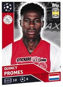 Sticker Quincy Promes - UEFA Champions League 2020-2021 n. AJA15 - Topps