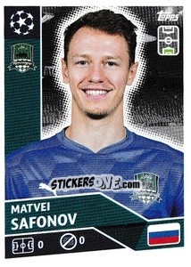 Sticker Matvei Safonov - UEFA Champions League 2020-2021 n. POF2 - Topps
