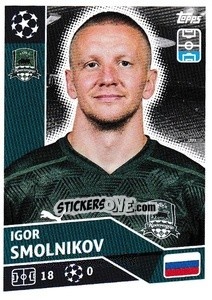 Sticker Igor Smolnikov - UEFA Champions League 2020-2021 n. POF5 - Topps
