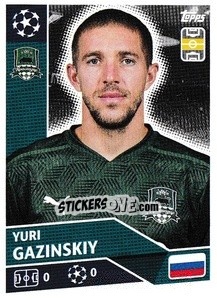Sticker Yuri Gazinskiy - UEFA Champions League 2020-2021 - Topps